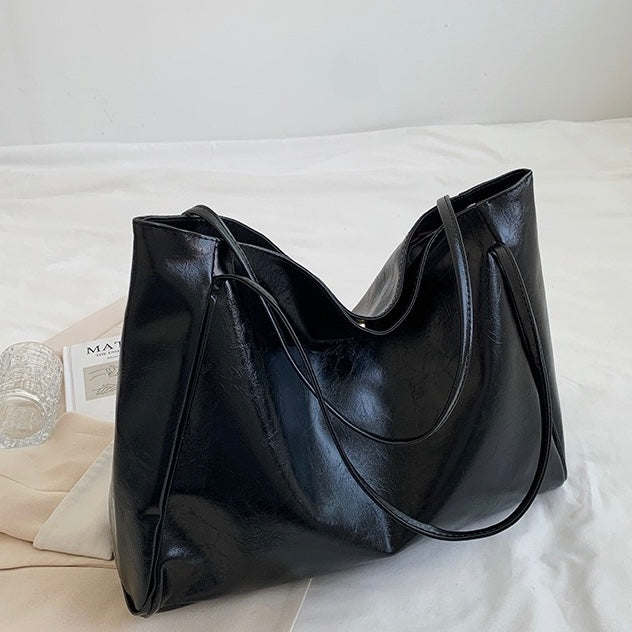 Patricia™ | Glänzende Lederhandtasche
