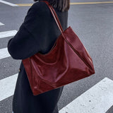 Patricia™ | Glänzende Lederhandtasche