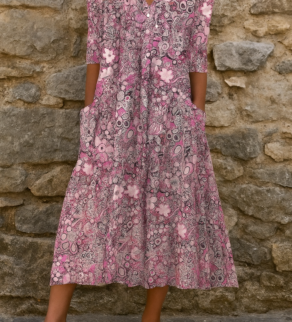 Harlow | Elegantes Kleid mit V-Ausschnitt