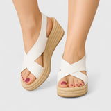 Bellany - Plateau-Sandalen mit Kreuzriemen