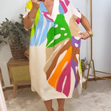 Rianna - Kleid mit Abstraktem Muster