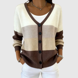 Bequemer Knopf-Cardigan
