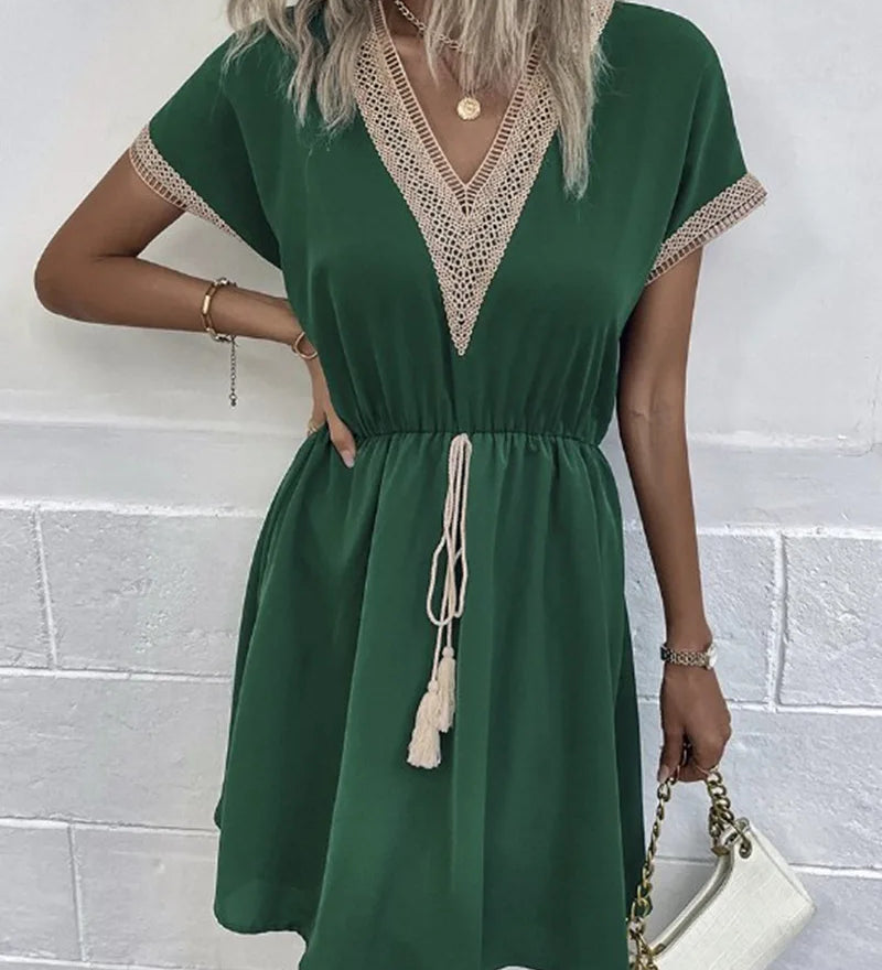 Sabrina - Elegantes Boho-Kleid