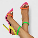 Olive - Pumps mit Stiletto-Absatz