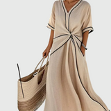Helena | Maxikleid mit Drapierung