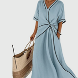 Helena | Maxikleid mit Drapierung