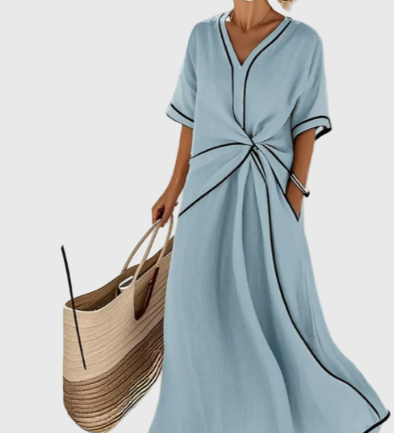 Helena | Maxikleid mit Drapierung