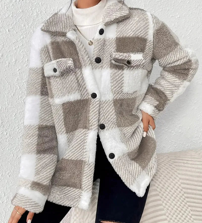 Martin | Elegante Karierte Fleecejacke