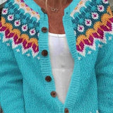 Florence | Herbst-Strickjacke im Nordic-Muster