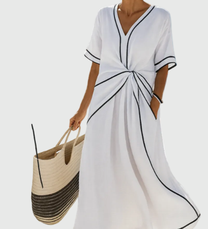 Helena | Maxikleid mit Drapierung