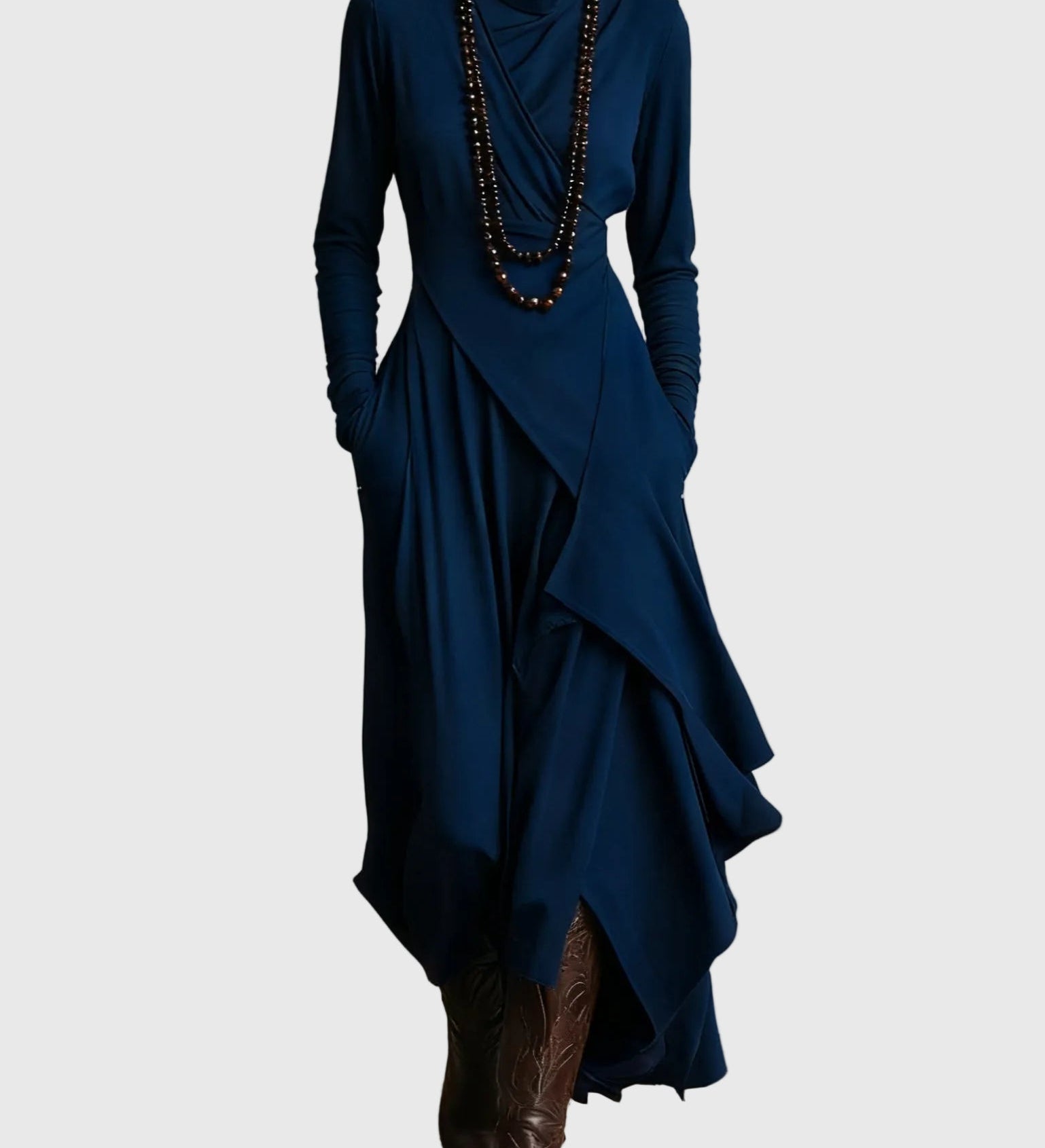Violett | Maxikleid Plissiert