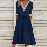 Livia | Midilanges Spitzenkleid