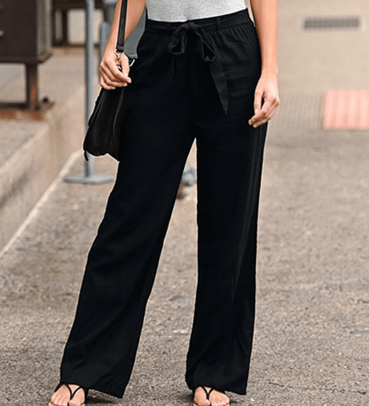 Joleen - Damen Freizeitpants mit Kordelzug und elastischem Bund