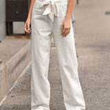 Joleen - Damen Freizeitpants mit Kordelzug und elastischem Bund