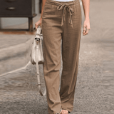 Joleen - Damen Freizeitpants mit Kordelzug und elastischem Bund