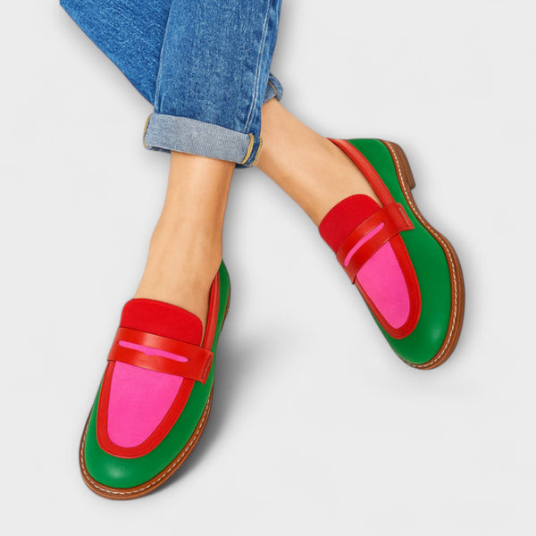 Nyla™ | Kontrastierende Casual Mokassins
