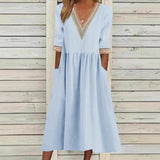 Livia | Midilanges Spitzenkleid