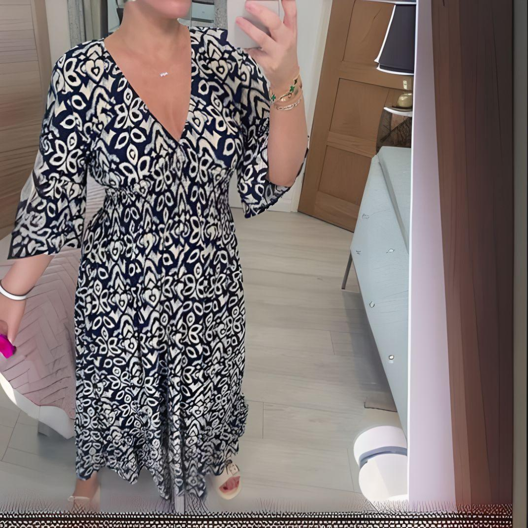 Lillia - Bedrucktes Boho-Kleid