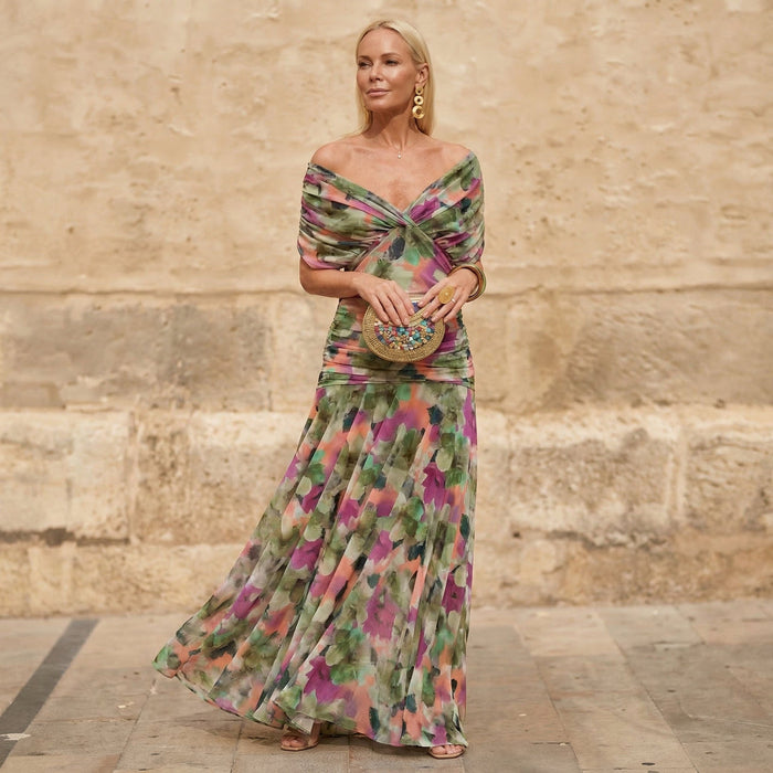 Kelsey | Elegantes Buntes Kleid