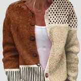 Gisela™ | Cardigan im Patchwork-Look