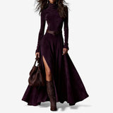 Élodie | Elegantes langes Kleid mit inkludiertem Gürtel