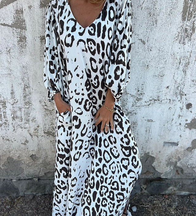 Jessa - Maxikleid Leopard