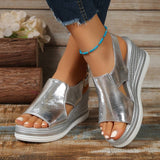 Baylie - Stylische Metallic-Sandalen