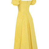 Aviana - Kleid mit Puffärmeln Bloom
