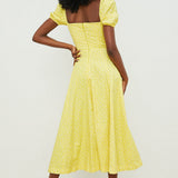 Aviana - Kleid mit Puffärmeln Bloom