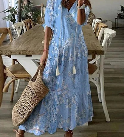Luna | Boho Midi-Kleid für einen ungezwungenen Look